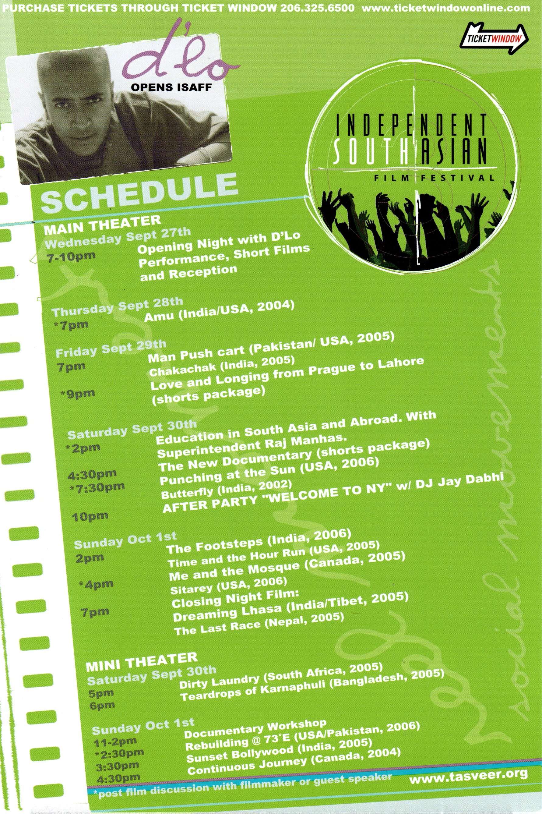 ISAFF 2006 Flyer Back