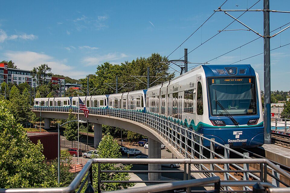 Link light rail train